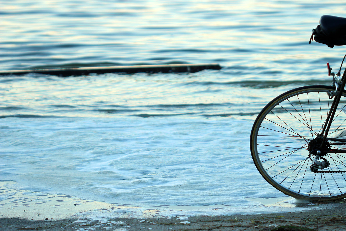 Bike riding on the beach