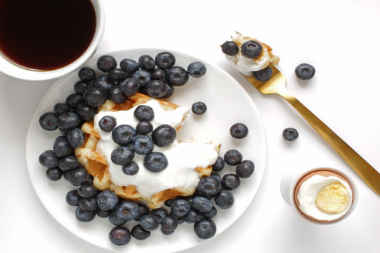 Breakfast with blueberries