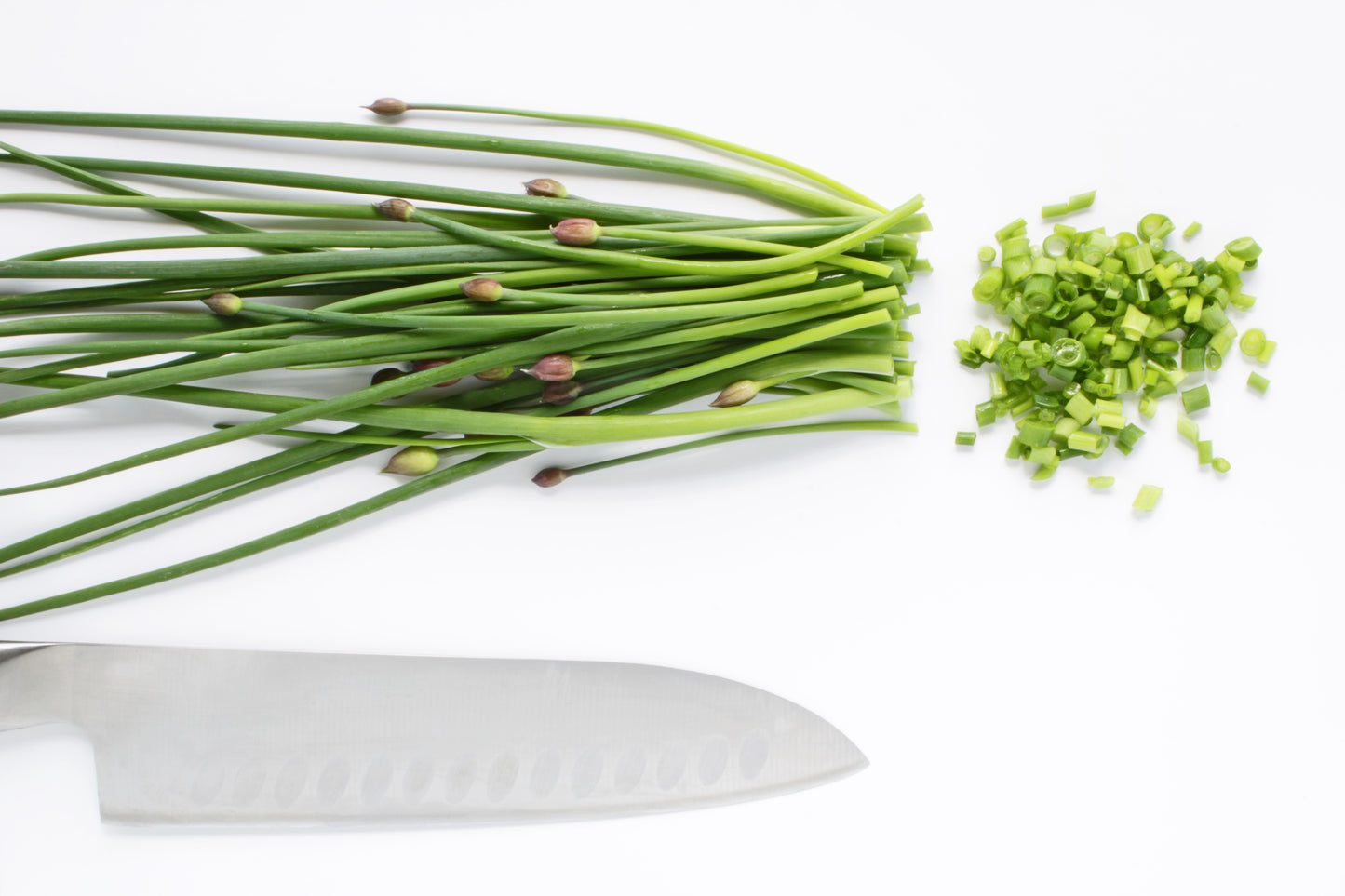 Chopping chives