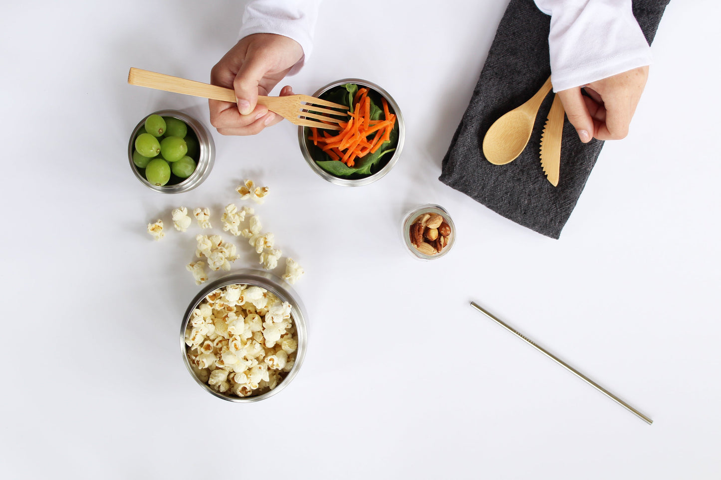 Eco friendly healthy packed lunch