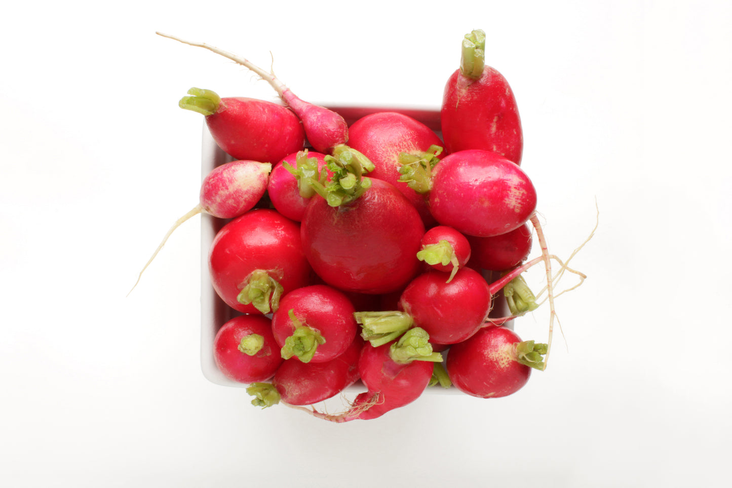 Box of radishes