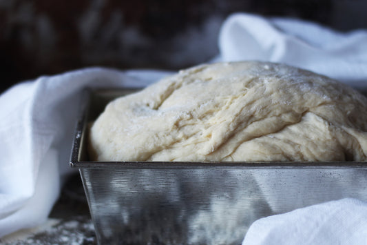 Home made bread baking