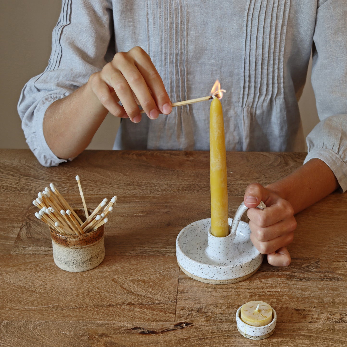 Beeswax candles