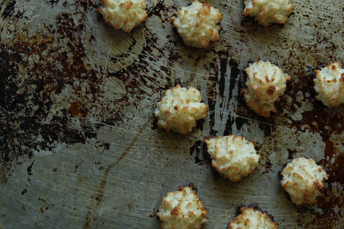 Chocolate coconut macaroons