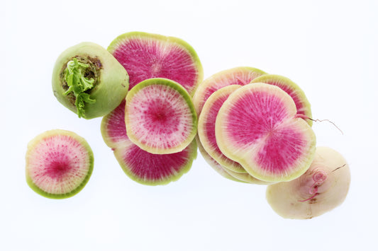 Deconstructed watermelon radish