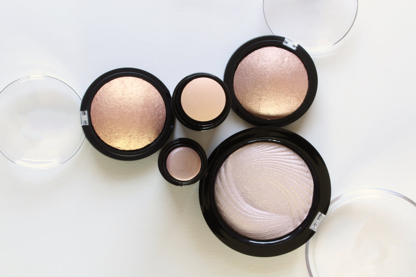 Highlighters and blush