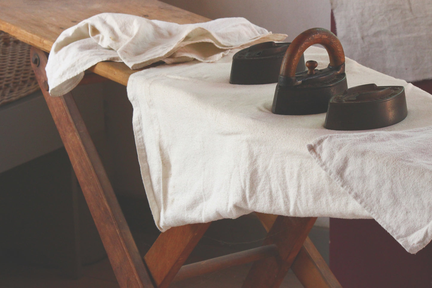 Old fashioned ironing