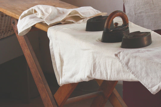 Old fashioned ironing