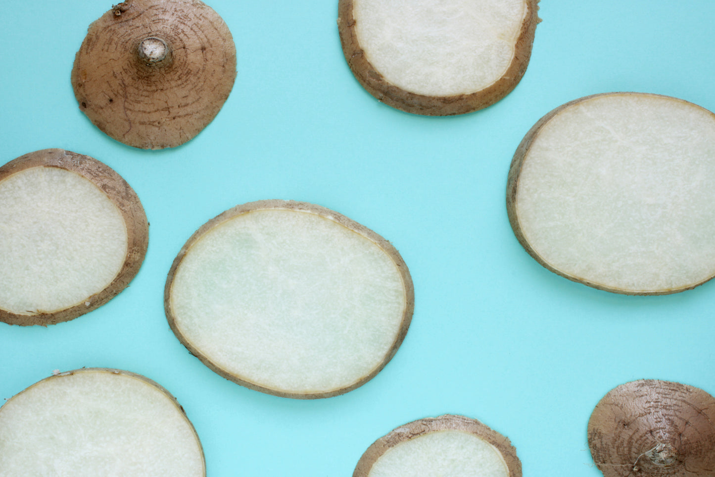 Jicama sliced background