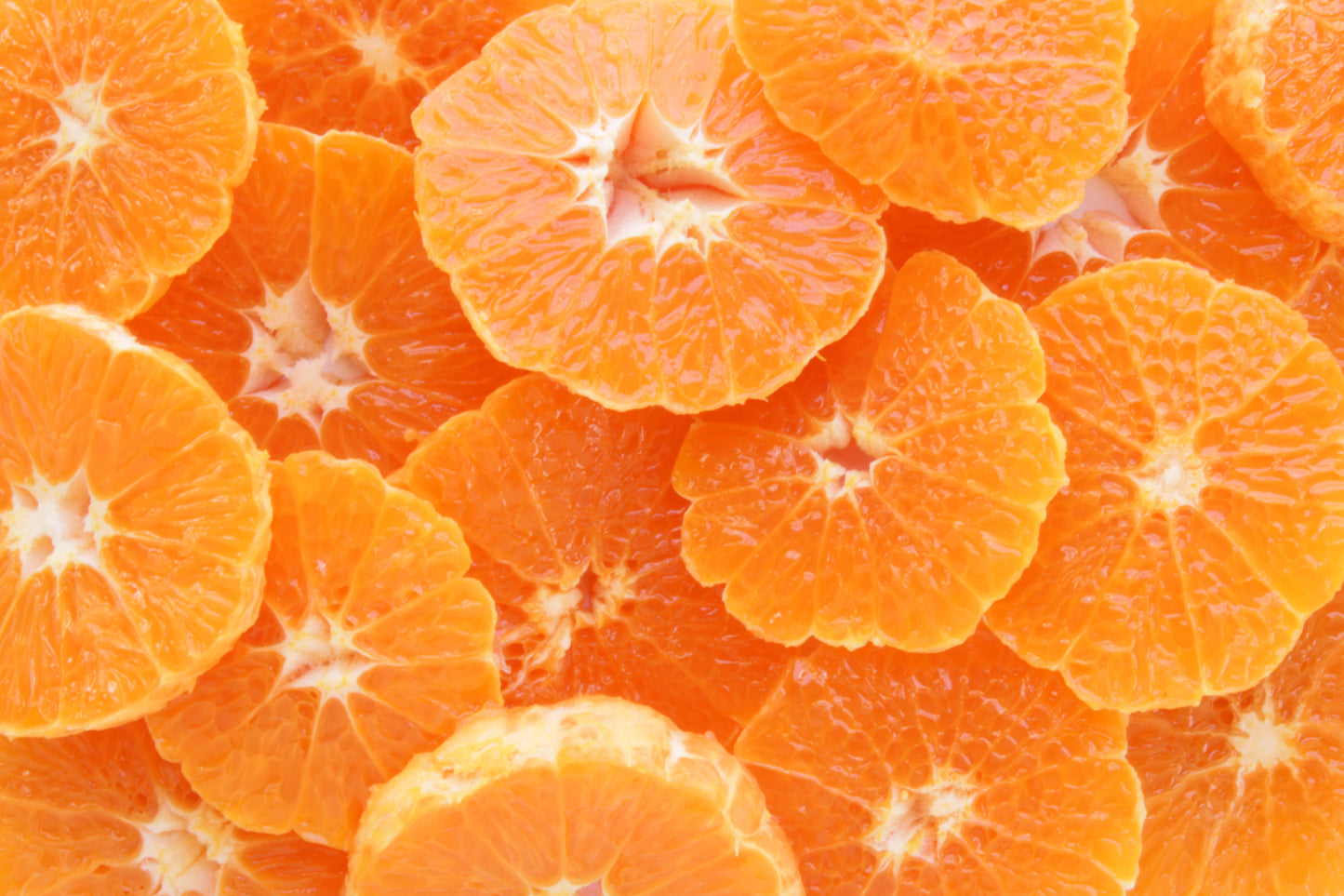 Mandarins sliced