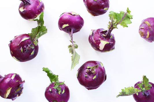 Purple kohlrabi