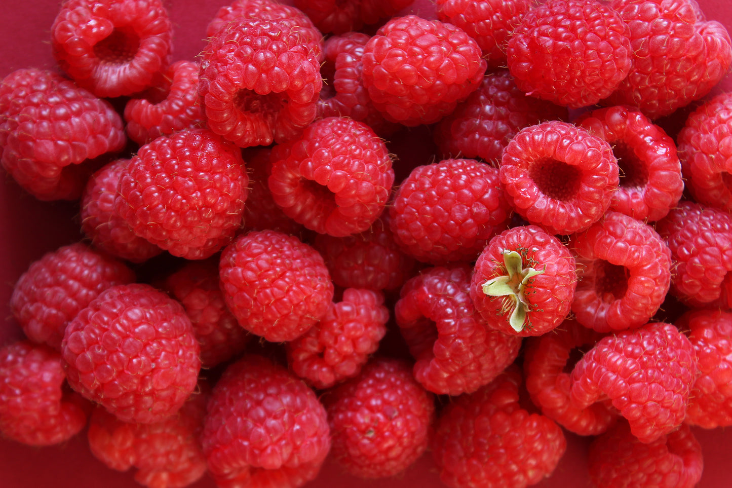 Raspberries background