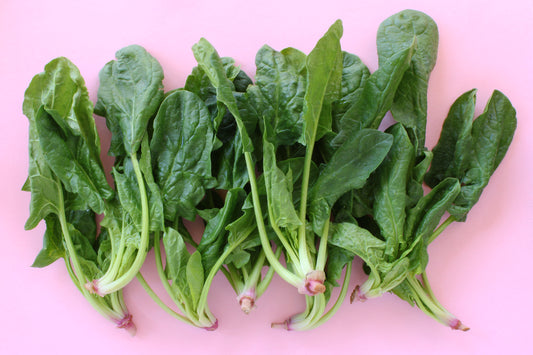 Spinach in pink