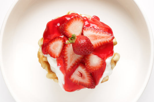 Strawberry waffles