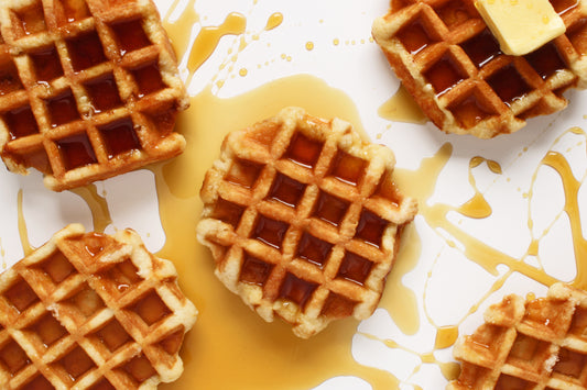 Waffles and syrup